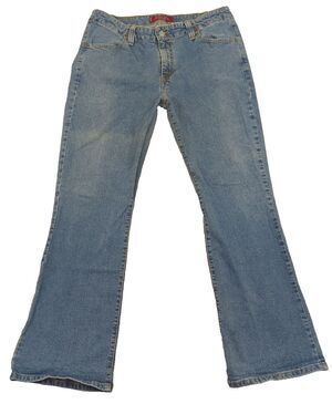 Vintage Levi's Womens Jeans 525 Nouveau Bootcut 14S MIS 32x28 Blue Denim VTG